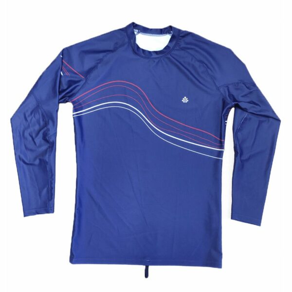 Lycra Waves Manches Longues - Bleu