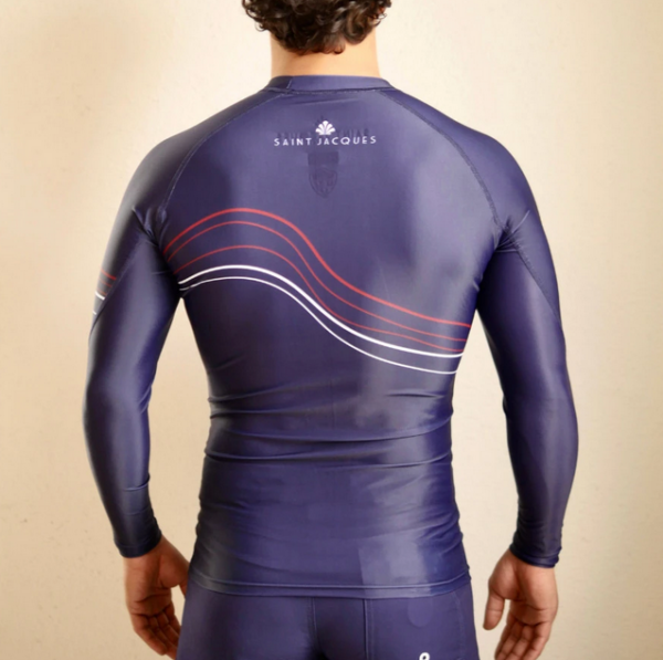 Lycra Waves Manches Longues - Bleu – Image 2