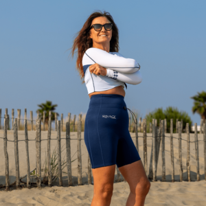 Short néoprène femme taille haute 2 mm – spécial longe-côte