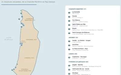 Longe côte Nouvelle-Aquitaine : clubs, spots et équipement