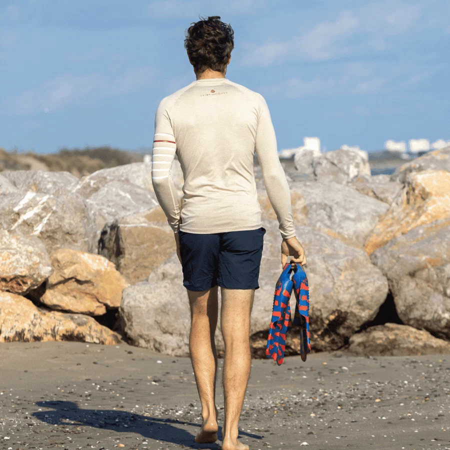 Lycra homme manches longues anti-UV - Marin – Image 3